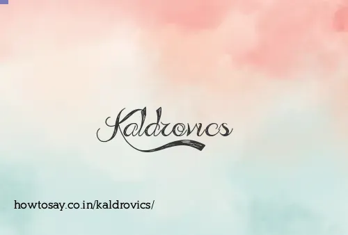 Kaldrovics