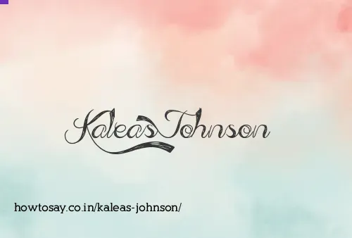 Kaleas Johnson