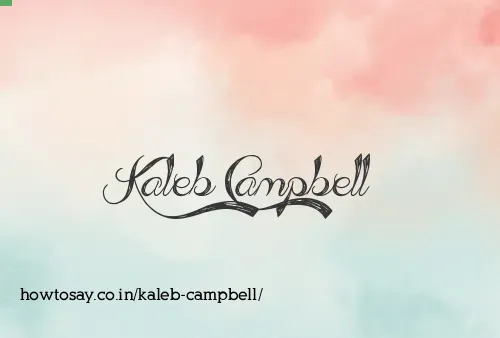 Kaleb Campbell