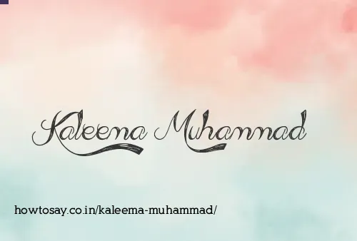 Kaleema Muhammad