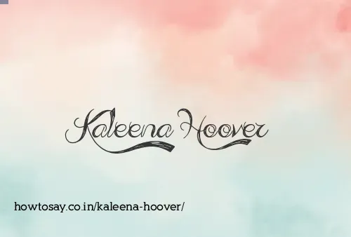 Kaleena Hoover