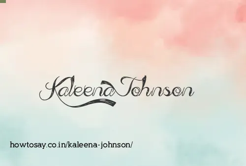Kaleena Johnson