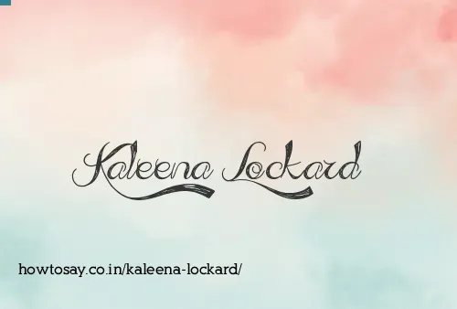 Kaleena Lockard