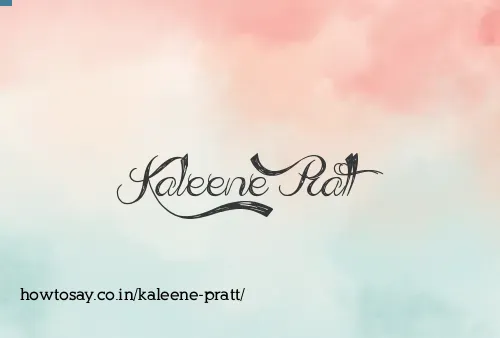 Kaleene Pratt