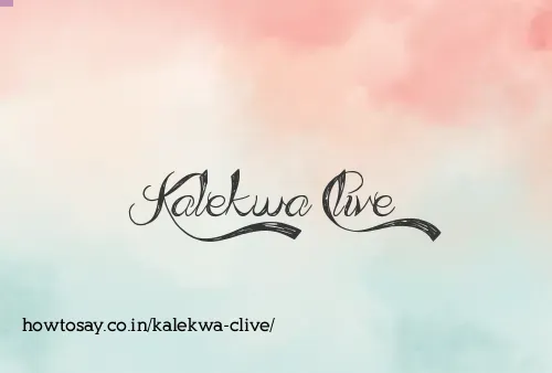 Kalekwa Clive