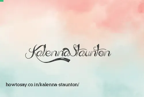 Kalenna Staunton