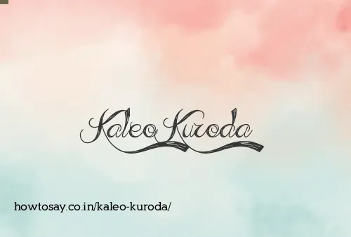 Kaleo Kuroda