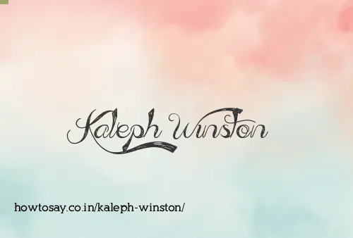 Kaleph Winston