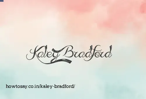 Kaley Bradford