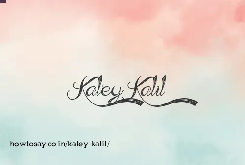 Kaley Kalil