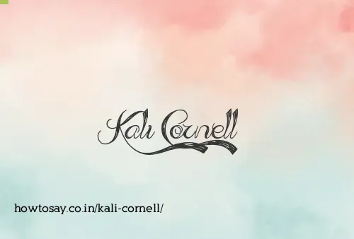 Kali Cornell