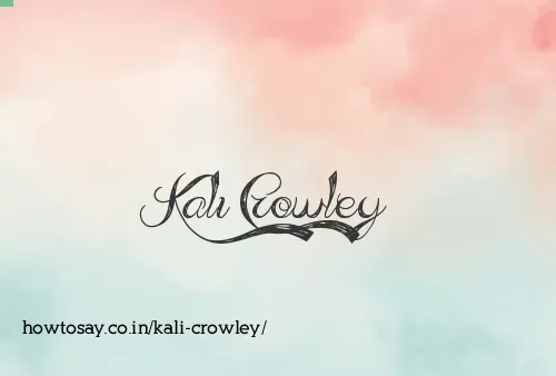 Kali Crowley