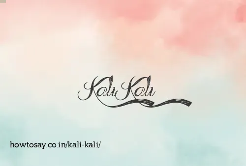 Kali Kali