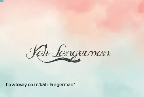 Kali Langerman