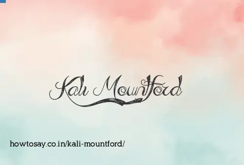 Kali Mountford