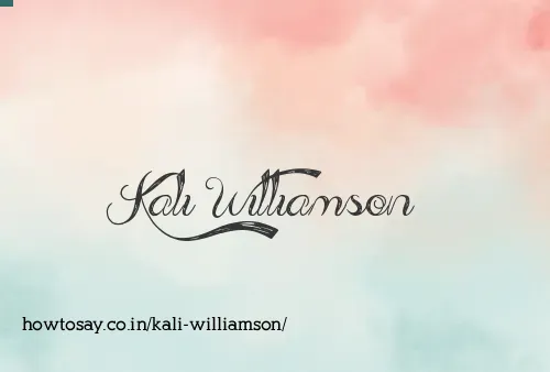 Kali Williamson