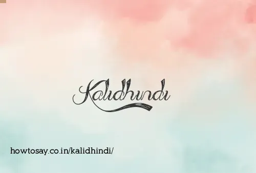 Kalidhindi