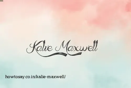 Kalie Maxwell