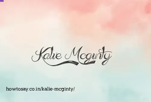 Kalie Mcginty