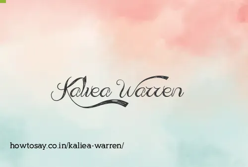 Kaliea Warren