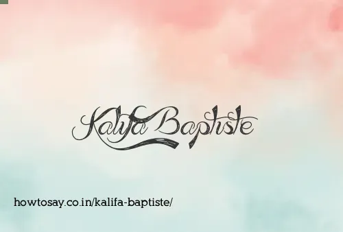 Kalifa Baptiste
