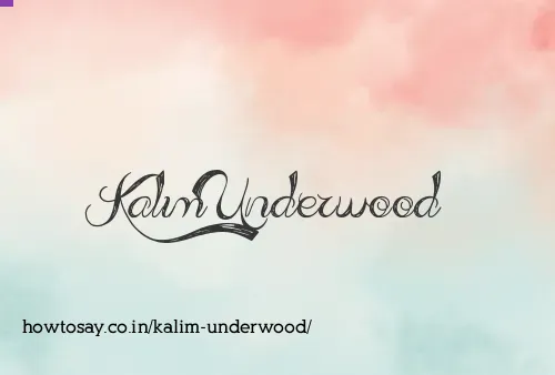 Kalim Underwood