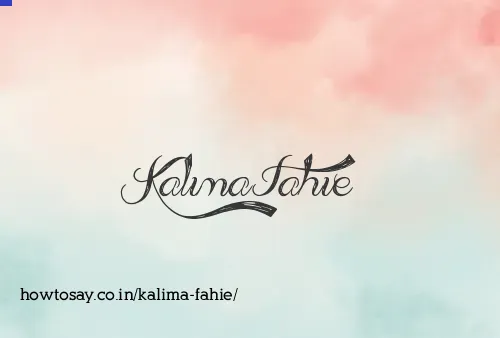 Kalima Fahie
