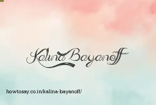 Kalina Bayanoff