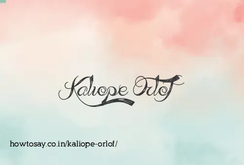 Kaliope Orlof