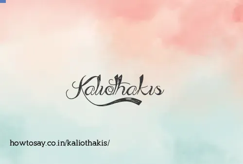 Kaliothakis