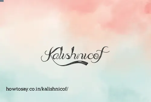 Kalishnicof