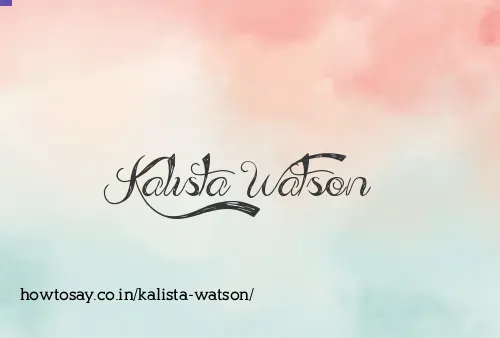 Kalista Watson