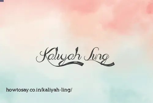 Kaliyah Ling