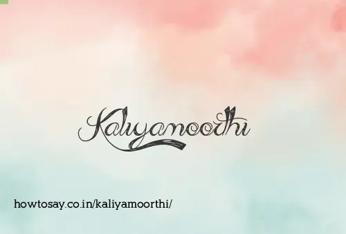 Kaliyamoorthi