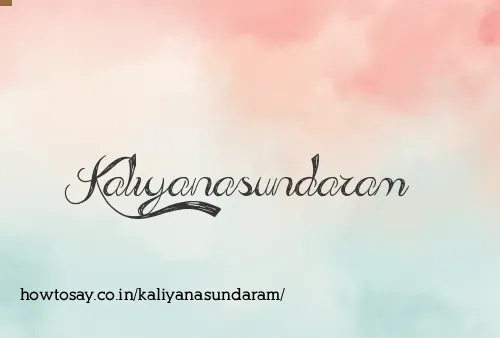 Kaliyanasundaram