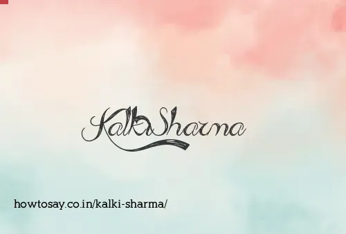Kalki Sharma