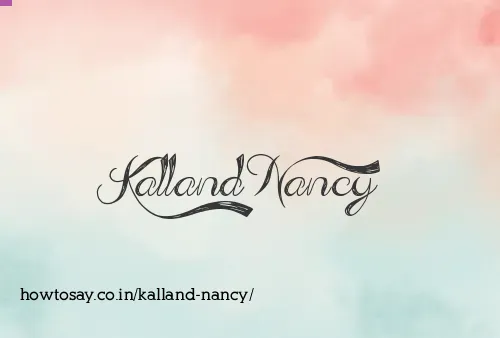 Kalland Nancy