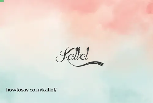 Kallel