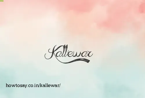 Kallewar