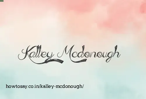 Kalley Mcdonough