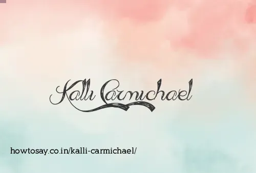 Kalli Carmichael