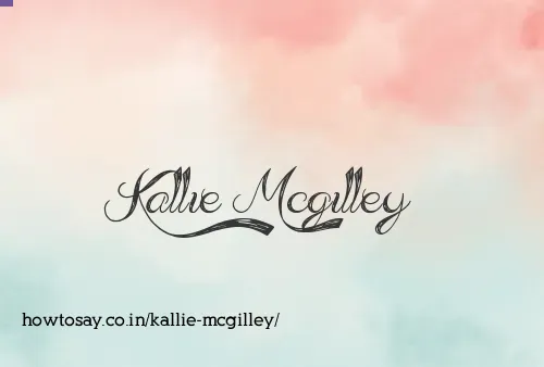 Kallie Mcgilley