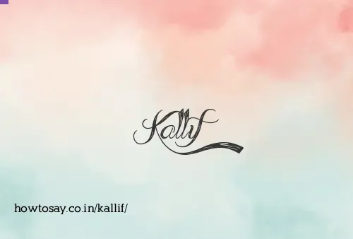 Kallif