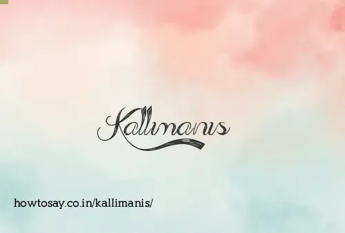 Kallimanis
