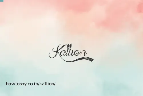 Kallion