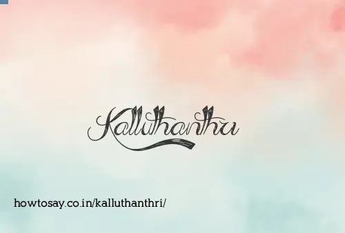 Kalluthanthri