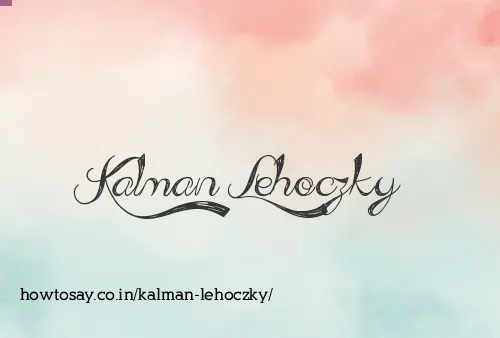Kalman Lehoczky