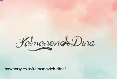 Kalmanovich Dina