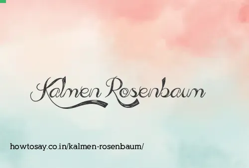 Kalmen Rosenbaum