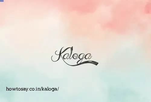 Kaloga